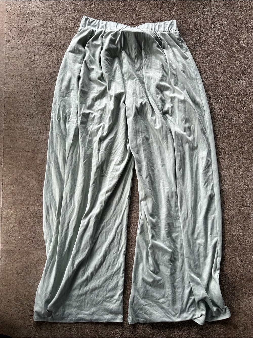 21 Saints Green Pull On Wide Leg Pants Size XL